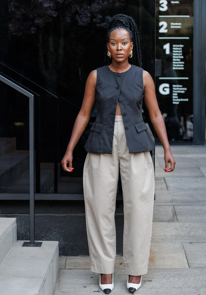 Giza Black Waistcoat