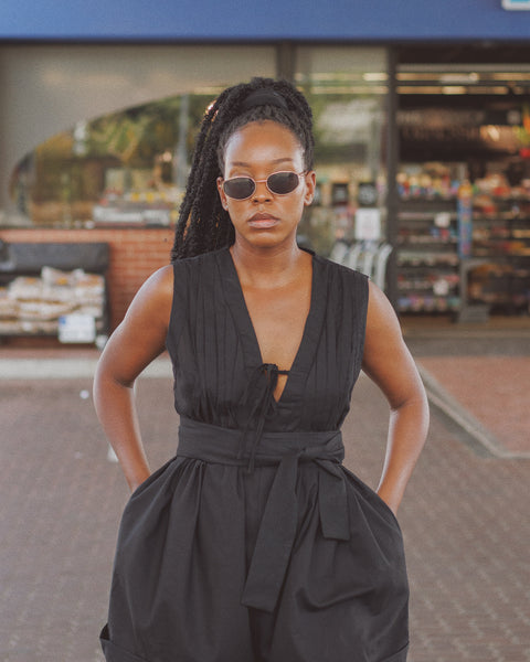 Nyeusi Black Short Romper