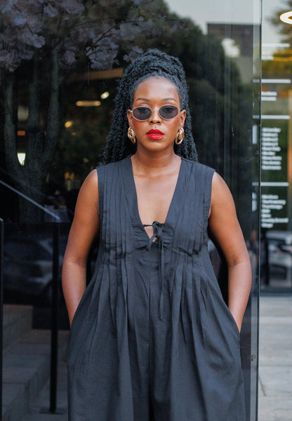 Nyeusi Black Short Romper