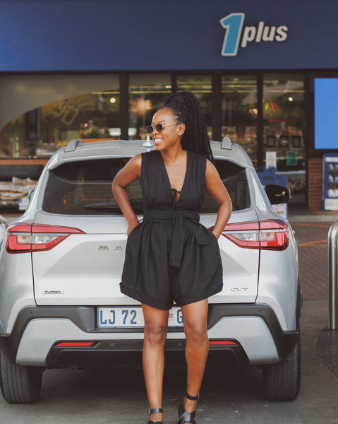 Nyeusi Black Short Romper