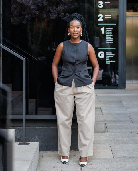 Giza Black Waistcoat